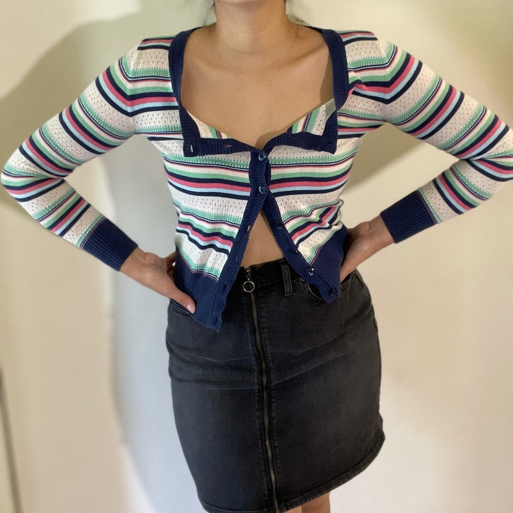 Striped Cardigan